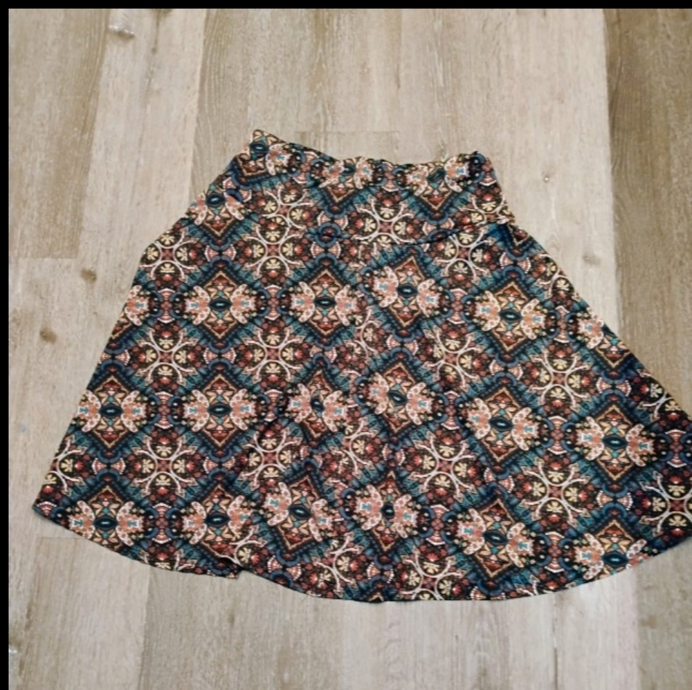 Sassy Ashley Blue Skater Skirt Size XL Petite